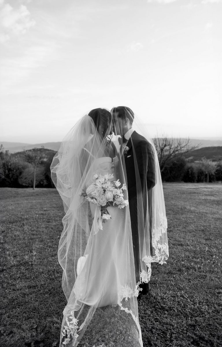 umbria wedding couple sunset shoot