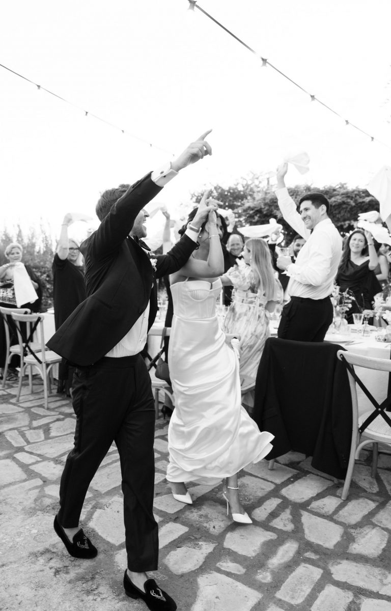 Dinner Party entrance couple Destination wedding