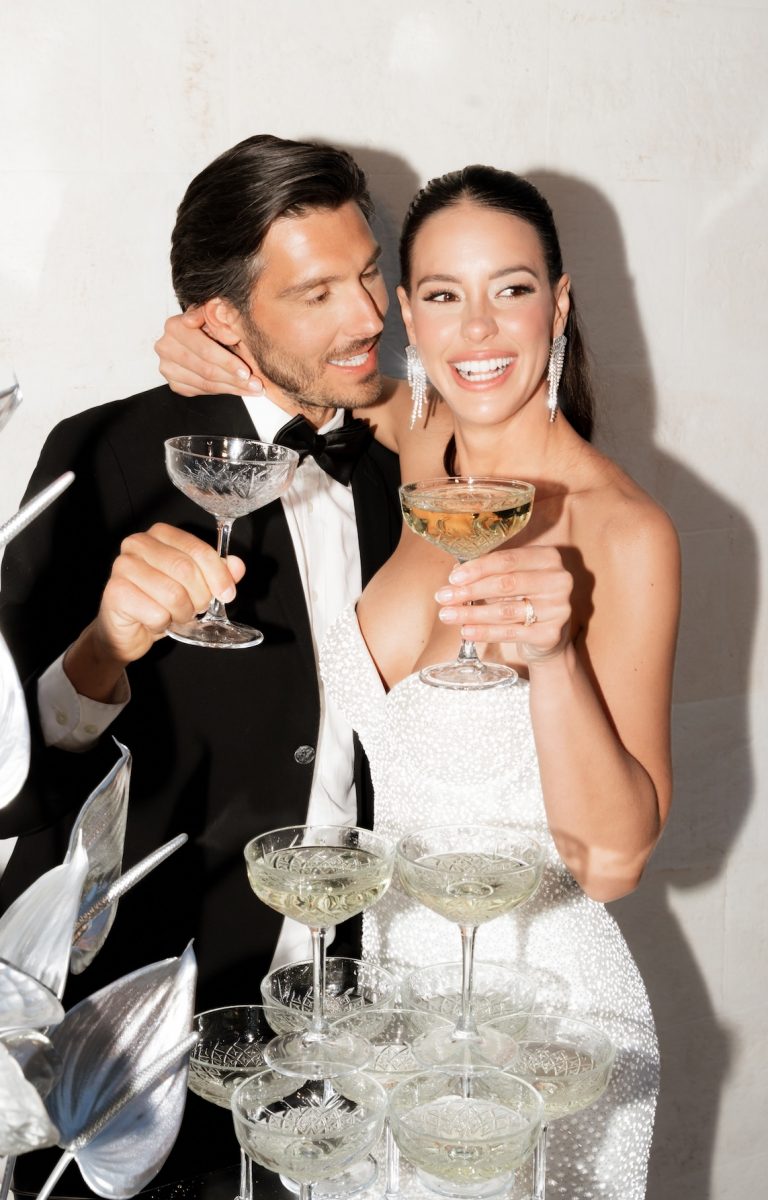 champagner tower ibiza wedding